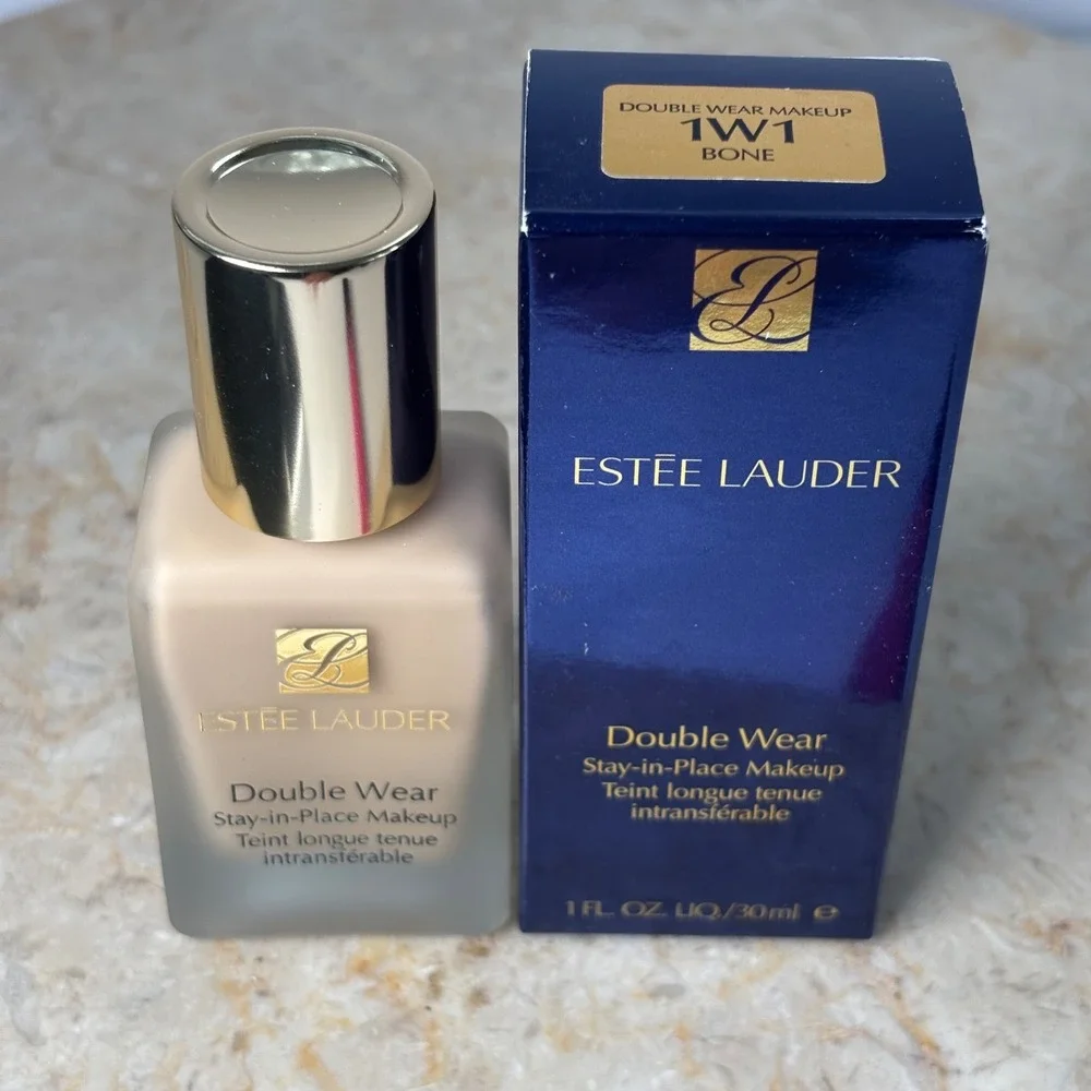 Estee Lauder Double Wear Foundation 1W1 Bone ORIGINAL 1oz Stay-in-Place Matte